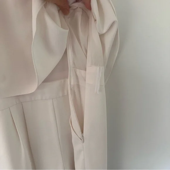 Trina Turk Ivory Bridal Jumpsuit Size 6 Civil Wedding Rehearsal Dinner